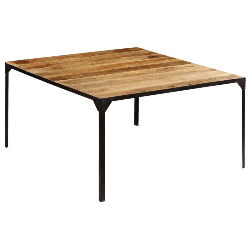 Mesa de jantar madeira de mangueira maciça 140x140x76 cm-Mesas de cozinha e de sala de jantar-Home Retail