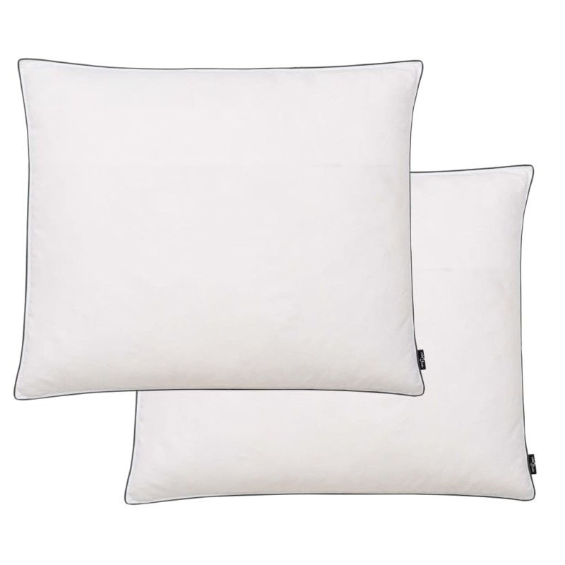 Almofadas 2 pcs enchimento de penugem/penas 70x60 cm branco-Travesseiros-Home Retail