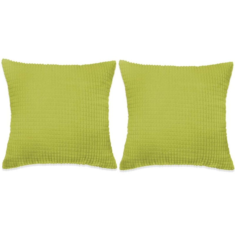 Conjunto de 2 almofadas em veludo 60x60 cm verde-Almofadas-Home Retail