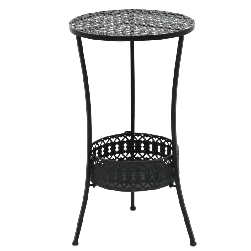 Mesa bistrô 40x70 cm metal preto-Mesas de jardim-Home Retail