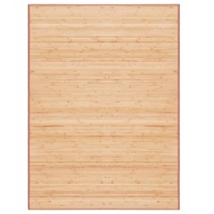 Tapete de bambu 160x230 cm castanho