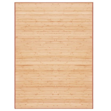 Tapete de bambu 160x230 cm castanho