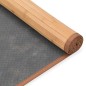 Tapete de bambu 160x230 cm castanho