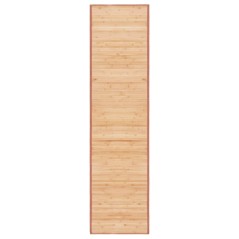 Tapete de bambu 80x300 cm castanho