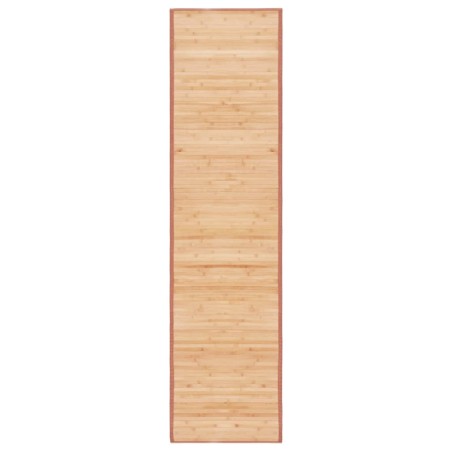 Tapete de bambu 80x300 cm castanho