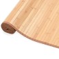 Tapete de bambu 80x300 cm castanho