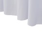 Capa extensível para mesa c/ camilha 2 pcs 243x76x74 cm branco