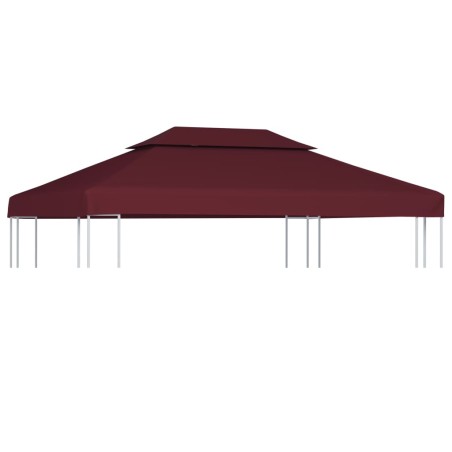 Cobertura gazebo c/ 2 camadas 310 g/m² 4x3 m bordô