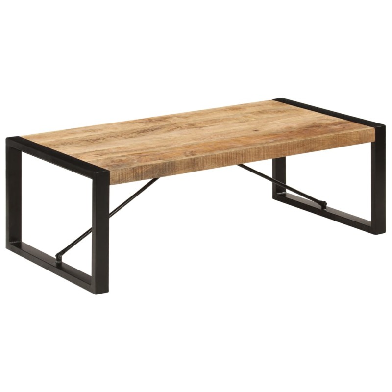 Mesa de centro 120x60x40 cm madeira de mangueira maciça-Mesas de centro-Home Retail