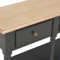 Mesa consola 120x30x76 cm MDF preto