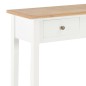 Toucador/mesa consola 79x30x74 cm madeira branco