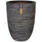 Capi Vaso elegante e baixo Nature Rib 36x47 cm antracite KOFZ782