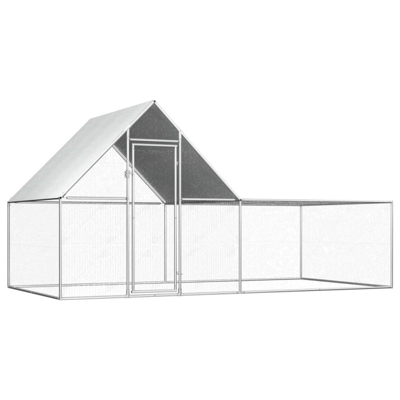 Galinheiro 4x2x2 m aço galvanizado-Casotas e gaiolas para animais pequenos-Home Retail