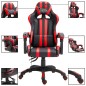 Cadeira de gaming couro artificial vermelho