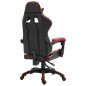 Cadeira de gaming couro artificial vermelho