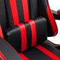 Cadeira de gaming couro artificial vermelho