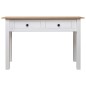 Mesa consola 110x40x72 cm pinho maciço Panama branco