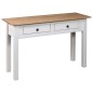 Mesa consola 110x40x72 cm pinho maciço Panama branco