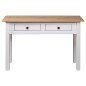 Mesa consola 110x40x72 cm pinho maciço Panama branco