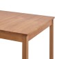 Mesa de jantar 180x90x73 cm madeira de pinho castanho mel