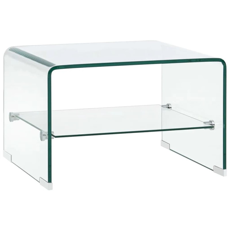 Mesa de centro 50x45x33 cm vidro temperado transparente-Mesas de centro-Home Retail