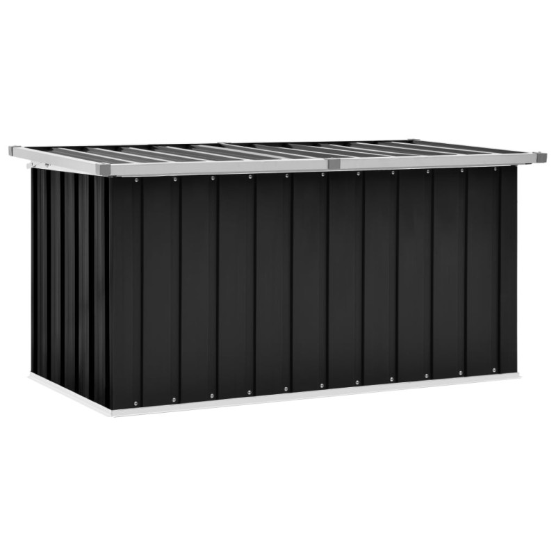 Caixa de arrumação para jardim 129x67x65 cm antracite-Baús para armazenamento exterior-Home Retail