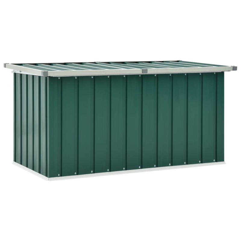 Caixa de arrumação para jardim 129x67x65 cm verde-Baús para armazenamento exterior-Home Retail