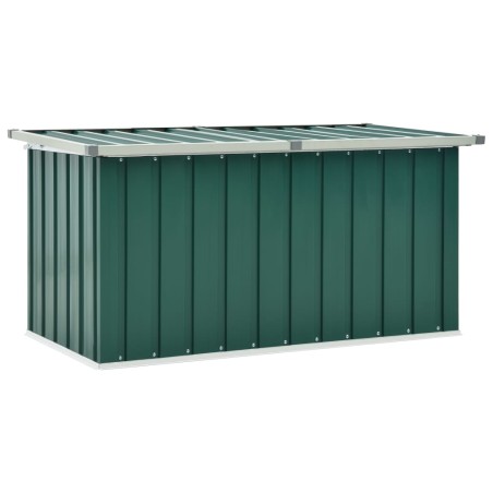 Caixa de arrumação para jardim 129x67x65 cm verde