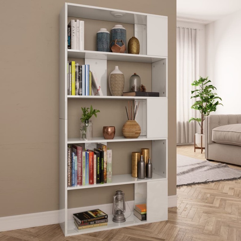 Estante/divisória 80x24x159 cm branco brilhante-Estantes para livros-Home Retail