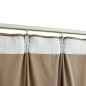 Cortinas blackout com ganchos 2 pcs 140x225 cm veludo bege