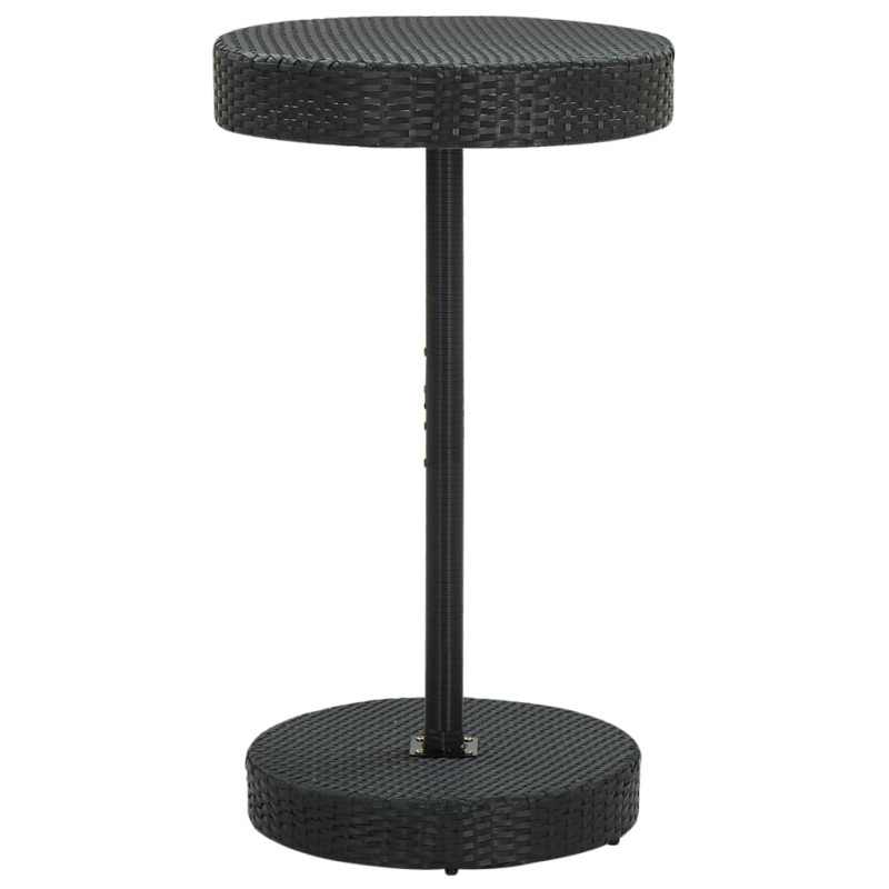 Mesa de jardim 60,5x106 cm vime PE preto-Mesas de jardim-Home Retail