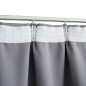 Cortinas blackout com ganchos 2 pcs 140x175 cm cinzento