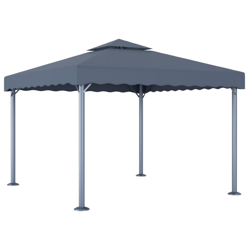 Gazebo 300x300 cm alumínio antracite-Toldos e gazebos-Home Retail