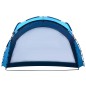 Tenda festas com LEDs e 4 paredes laterais 3,6x3,6x2,3 m azul