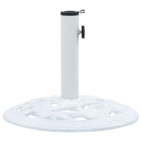 Base para guarda-sol 9 kg 40 cm ferro fundido branco