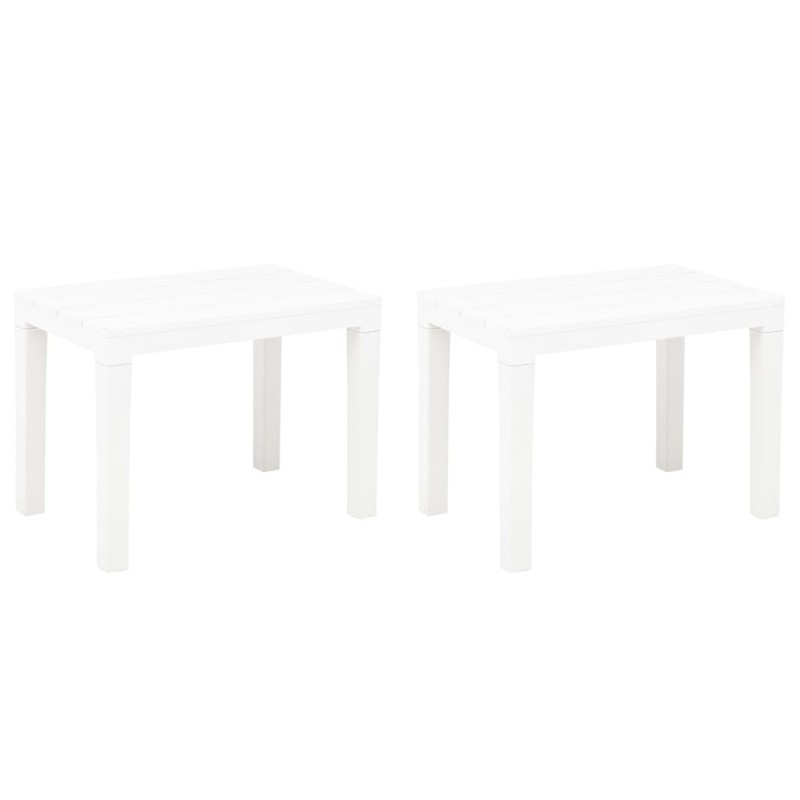 Bancos de jardim 2 pcs plástico branco-Bancos de jardim-Home Retail