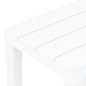 Bancos de jardim 2 pcs plástico branco