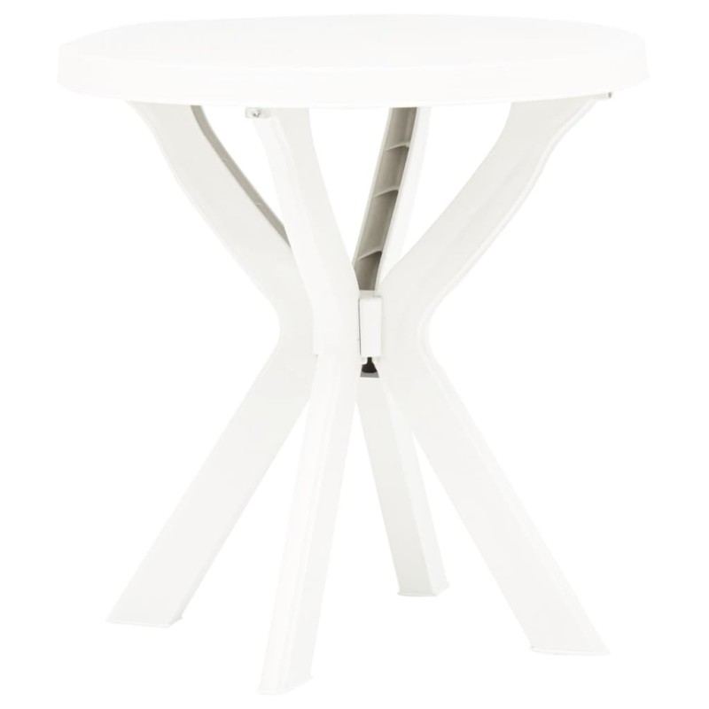 Mesa de bistrô Ø70 cm plástico branco-Mesas de jardim-Home Retail