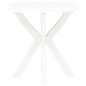 Mesa de bistrô Ø70 cm plástico branco