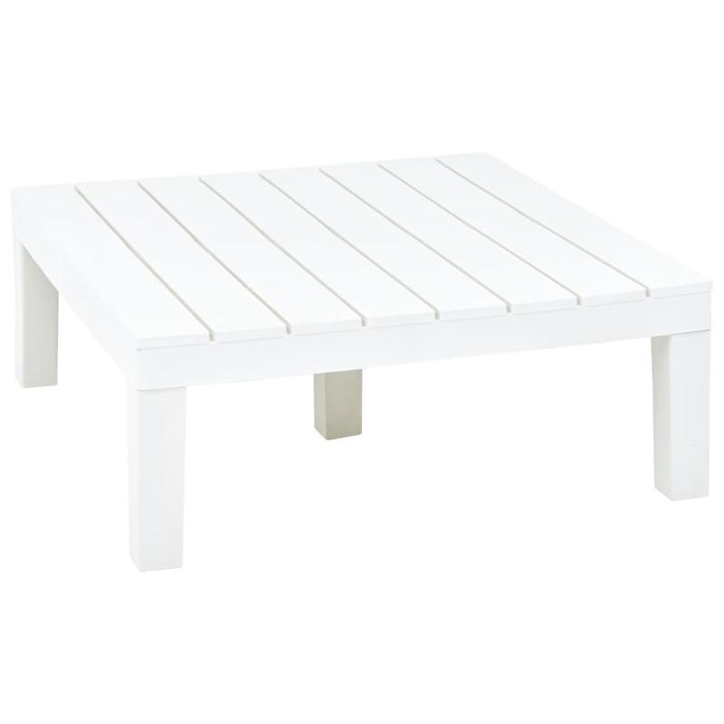 Mesa de jardim 78x78x31 cm plástico branco-Mesas de jardim-Home Retail