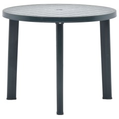 Mesa de jardim 89 cm plástico verde