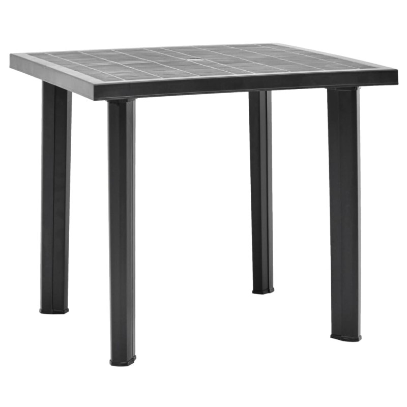 Mesa de jardim 80x75x72 cm plástico antracite-Mesas de jardim-Home Retail