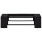 3 pcs conjunto lounge para jardim vime PE preto