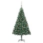 Árvore Natal artificial pré-iluminada c/ bolas 240 cm verde