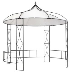 Gazebo redondo 300x290 cm branco