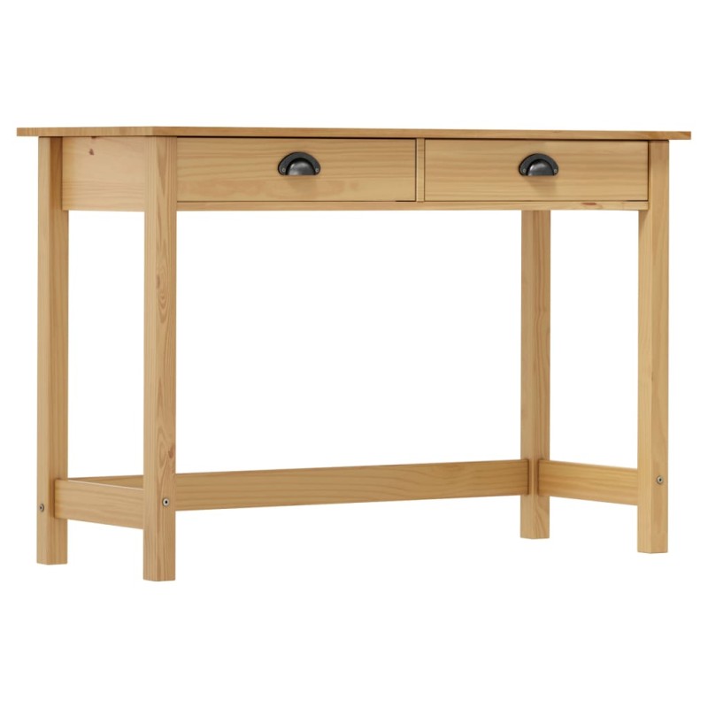 Mesa consola Hill c/ 2 gavetas 110x45x74 cm pinho maciço-Mesas de apoio-Home Retail