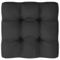 7 pcs conjunto lounge de jardim c/ almofadões pinho maciço