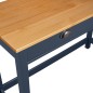 Mesa consola Hill c/ 2 gavetas 110x45x74cm pinho maciço cinza