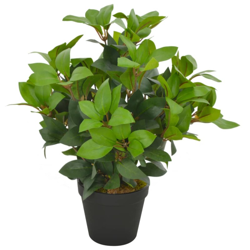 Planta loureiro artificial com vaso 40 cm verde-Flores sintéticas-Home Retail