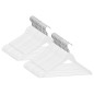 50 pcs conjunto de cabides antiderrapantes madeira branco